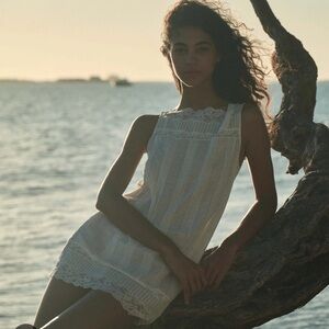 NWT Doen Lida Heirloom White Dress Large